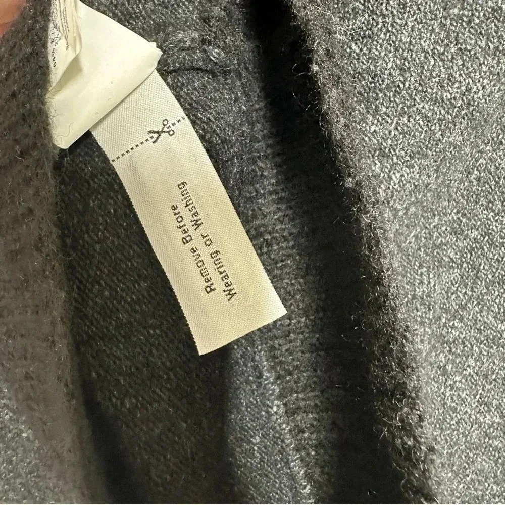 Wallace & Barnes Mens Pullover Toggle Wool Blend Sweater Size Medium